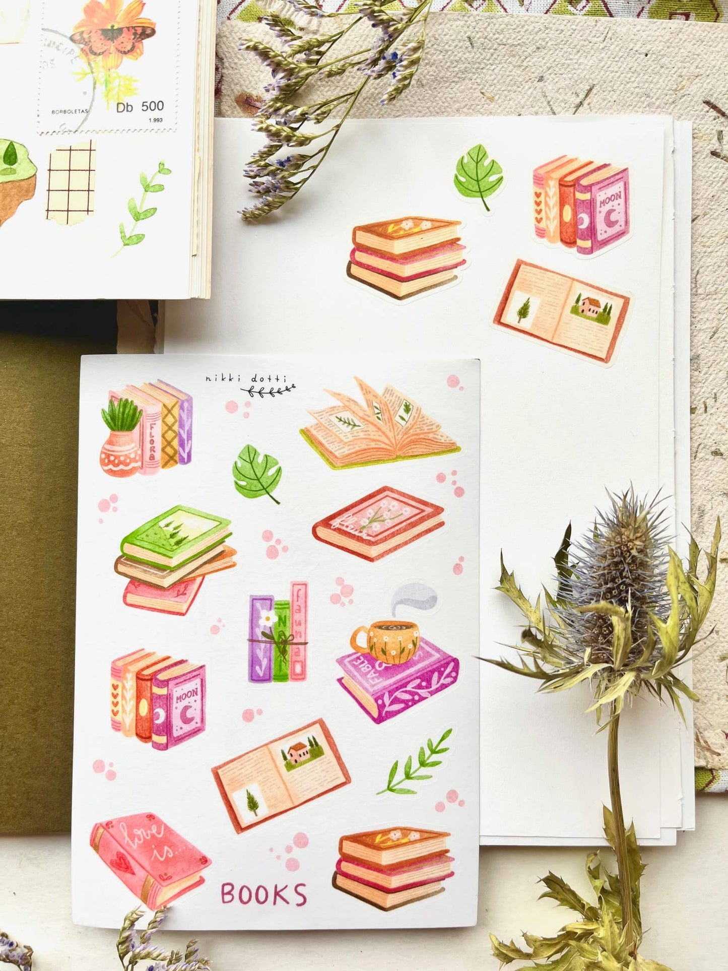 Books Sticker Sheet