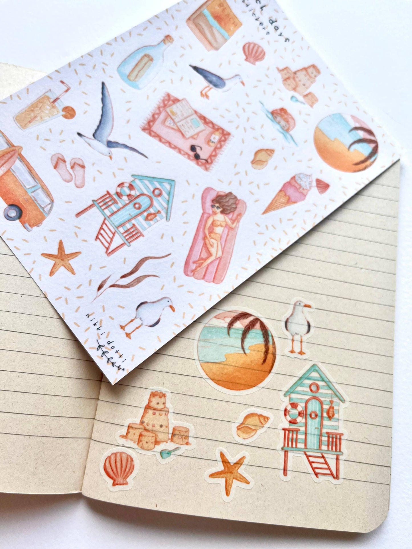 Beach Days Sticker Sheet