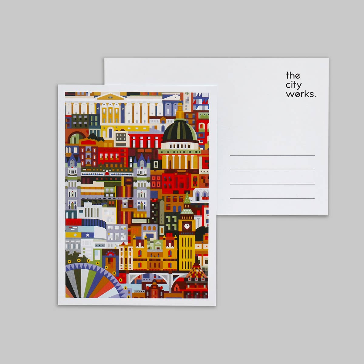 London Colourful Postcard