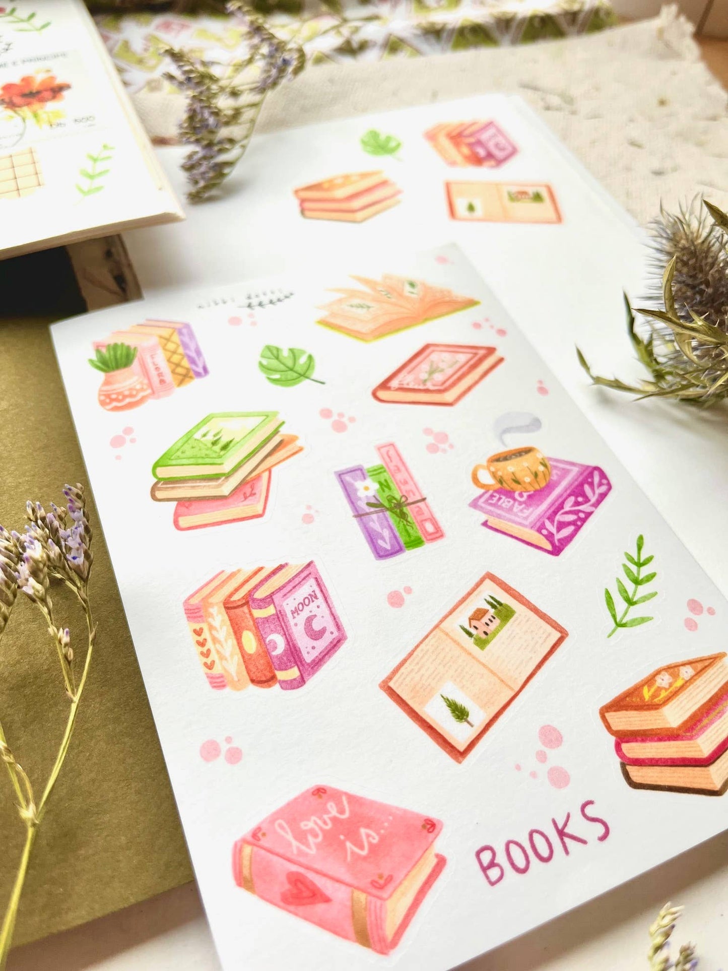 Books Sticker Sheet