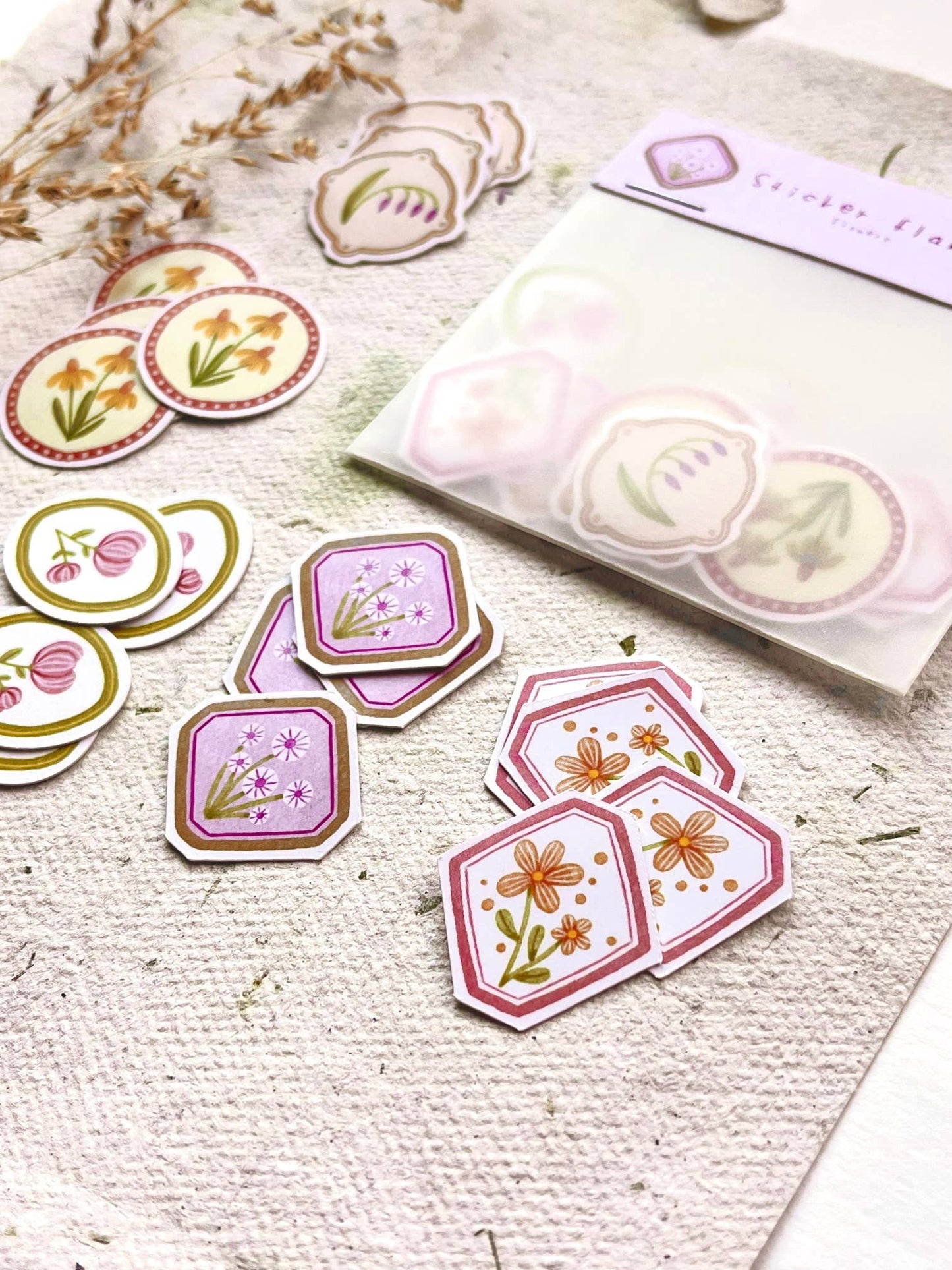 Pack de Autocolantes Florais