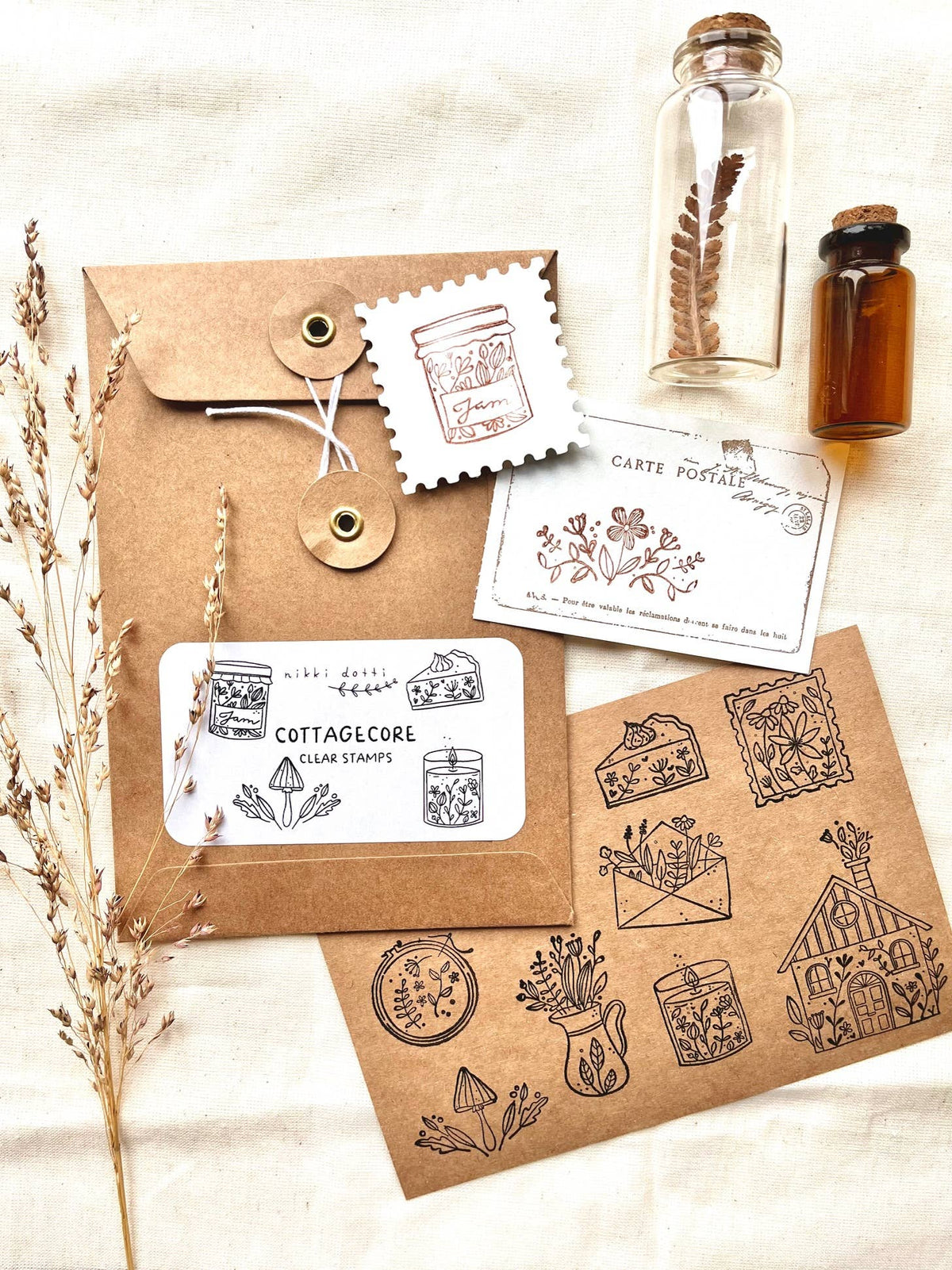 Cottagecore Clear Stamps Set