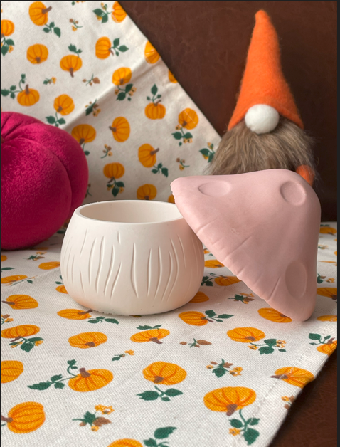 Mushroom Cup Candle